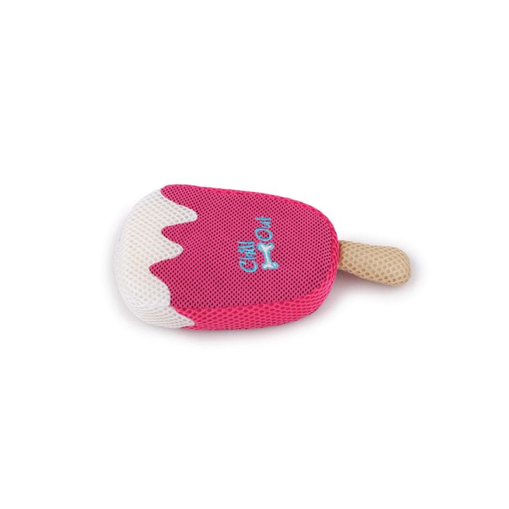 Dog Drinking Sponge Soak - Strawberry Ice Cream Shape Chew Play Toy