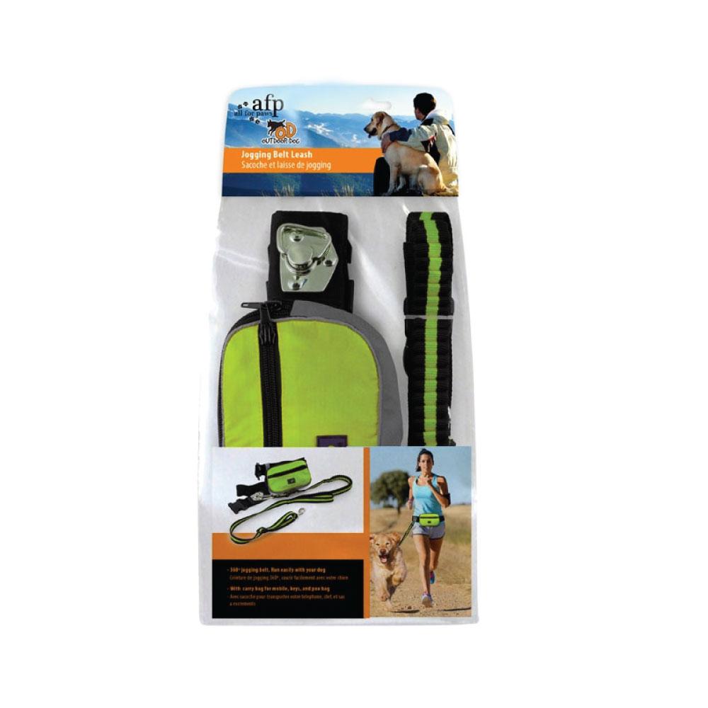 Jogging Dog Bungee Leash - Adjustable Waist Belt Bag + Hands Free