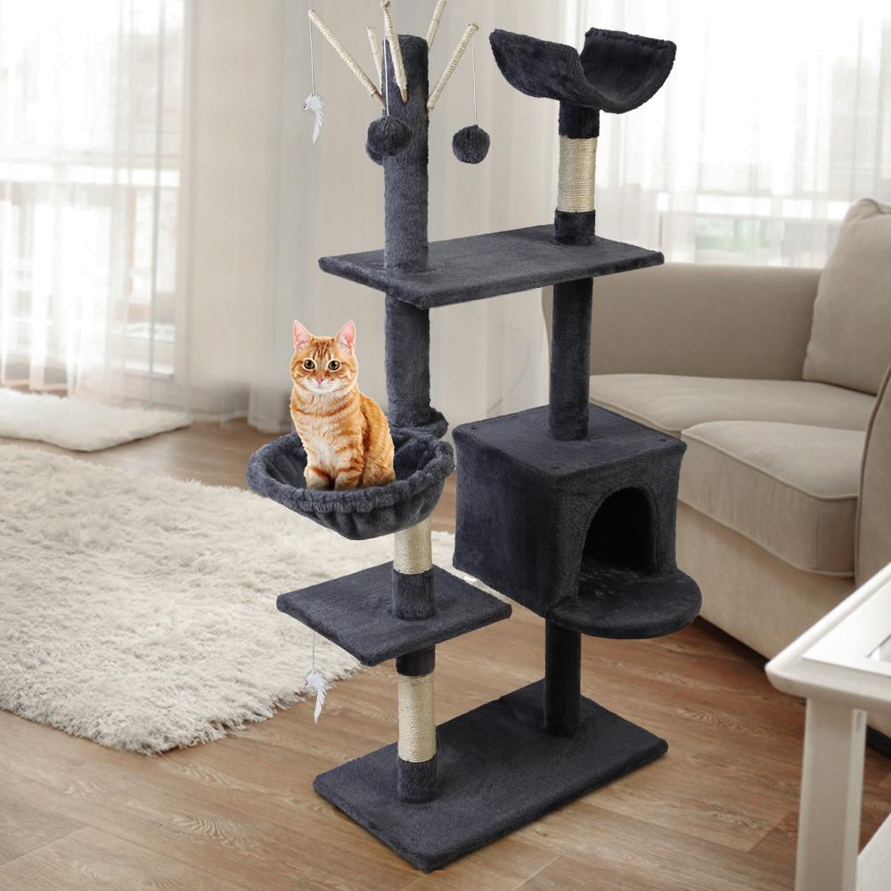 i.Pet Cat Tree 140cm Tower Scratching Post Scratcher Trees Toys Condo