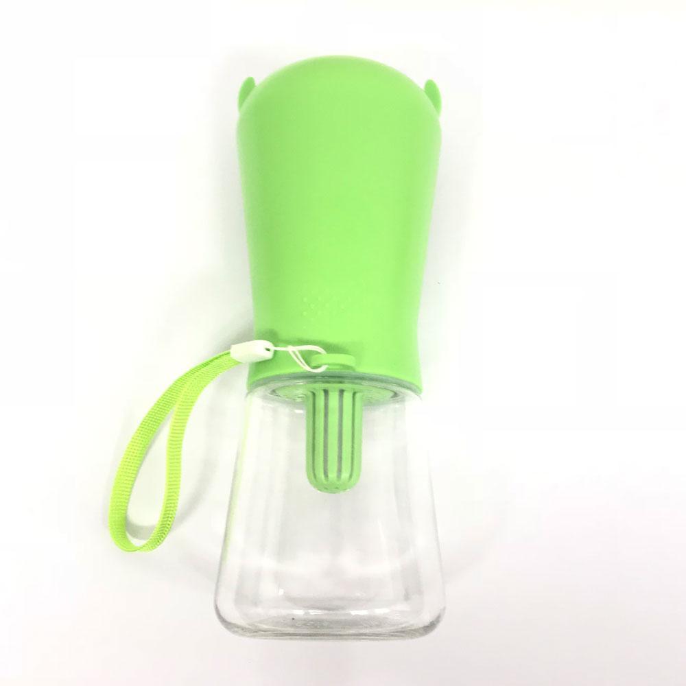 380ml Portable Pet Water Bottle with Filter - Travel Drinking Cup For